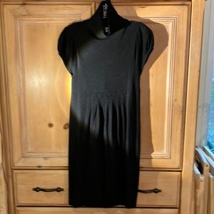 Cutest Knit Dress with Pleats, Black, S